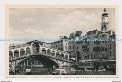 C010150 Venezia. Ponte di Rialto. Venice. Rialto Bridge. Rotalfoto. S. B. V