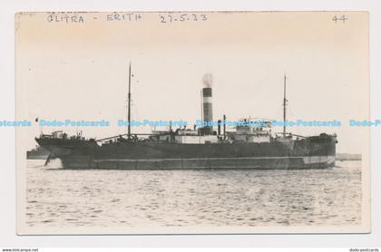 C021051 Glitra. Built Stockton on Tees. Erith. 1933. Ship. Postcard