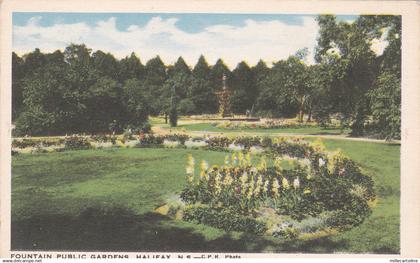 * CANADA - Halifax - Fountain Public Gardens