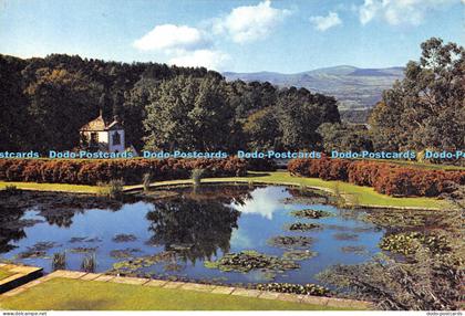 D024597 View of Terraces and Mountains. Bodnant. Denbighshire. The National Trus