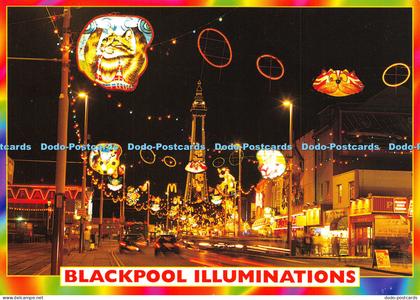 D025911 Blackpool Illuminations. Central Promenade. Blackpool. Alan Curtis. Denn