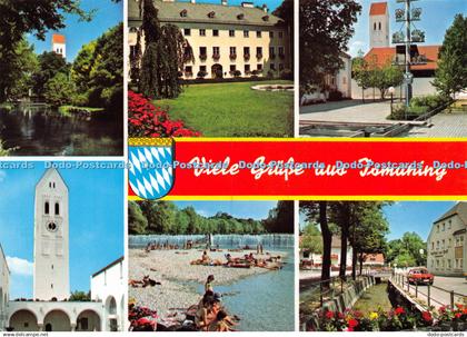 D037982 Viele Grusse aus Ismaning. Otto Zehentner. Waging am See. Multi View