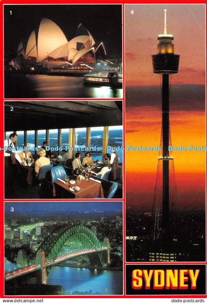 D039137 Sydney. Opera House. Harbour Bridge. Sydney Tower. Bartel. Multi View