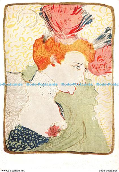 D042885 Henri de Toulouse. Lautrec. Mademoiselle Marcelle Lender en Buste. Finge