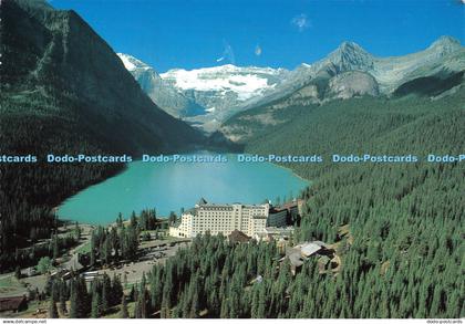 D044462 Banff National Park. Aerial View of Lake Louise the Chateau Lake Louise