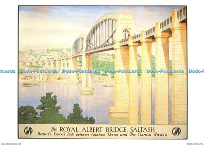 D052253 The Royal Albert Bridge. Saltash. Brunels famous link between Glorious D