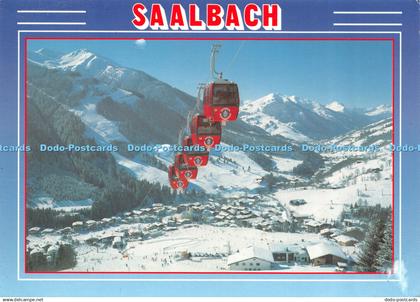 D067097 Saalbach. Skicircus Saalbach Hinterglemm. Kohlmais Gipfelbahn Saalbach.