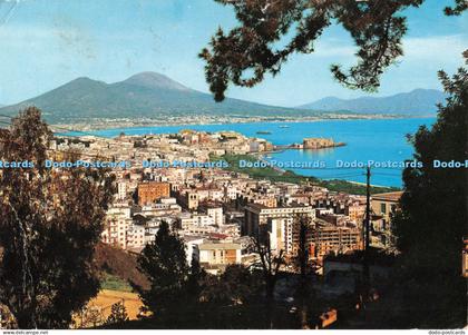 D068735 Napoli. View of Naples from Horace Street. Casa del Giornale. Angiporto