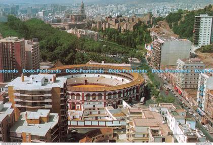 D087741 Malaga. Aerial View. Postales Malaga. A. G. Cobas