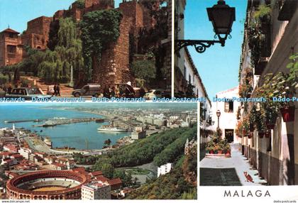 D089797 Malaga. Beauties of the City. Postales Malaga. Multi View