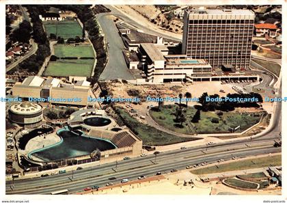 D096273 South Africa. Port Elizabeth. Aerial View of the Hotel Elizabeth. Protea