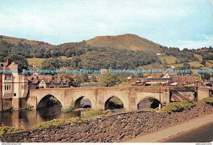 D100542 Denbighshire. Llangollen Bridge. J. Arthur Dixon. Douglas Scott. 1964