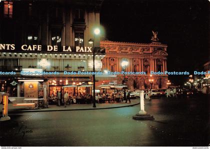 D102898 1343. Paris la nuit. Opera Square. Lyna Paris. Lyoncolor. 1980