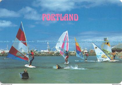 D103478 Portland. Vic. Australia. Sailboarding at Portland Town Beach. Australia