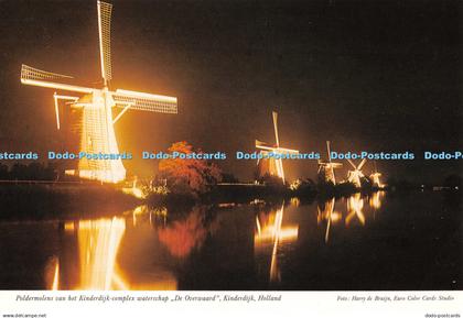 D105023 Holland. Kinderdijk. Poldermolens van het Kinderdijk Complex Waterschap