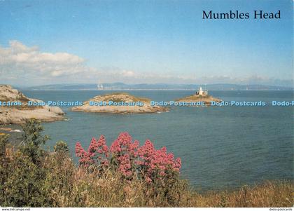 D107892 Mumbles Head. West Glamorgan. Lighthouse. Judges. C9206. 1990