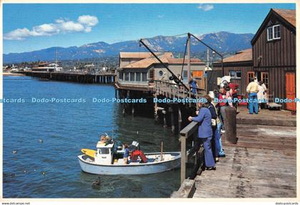 D110139 Stearns Wharf. Santa Barbara. Bill Zeldis. Santa Barbara Postcard. Mike