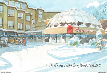 D113340 The Dome Motor Inn. Kamloops. Artist Doug Strand. Noran Printing