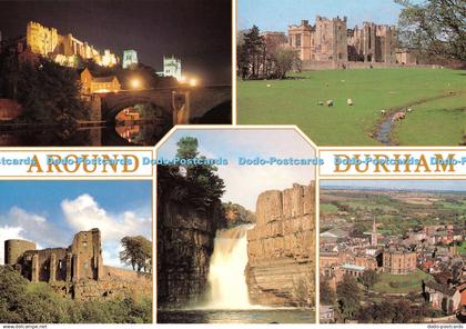 D115150 Around Durham. Durham Castle and Cathedral. Raby Castle. John Hinde. J.