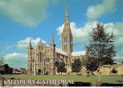 D115342 Salisbury Cathedral. Wiltshire. The West Front. Salisbury Cathedral. J.