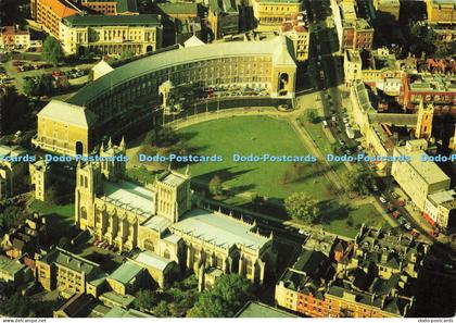 D147119 Bristol. Aerial View of Bristol Cathedral. Unichrome