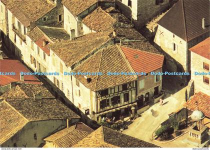 D148745 Montaigu de Quercy. Hotel Restaurant Gastronomique. Helicolor Franc