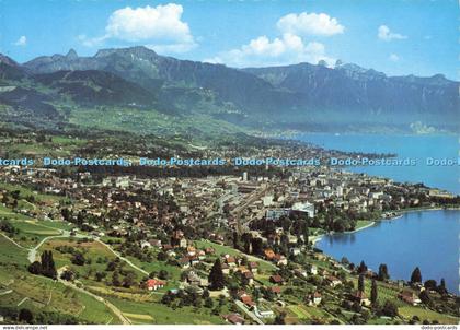 D163888 La Riviera Vaudoise. Vevey. La Tour de Peilz. Photoglob. Wehrli. Telcolo