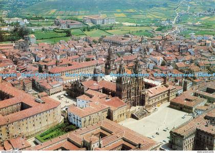 D164862 Santiago de Compostela. Aerea. Partial View. La Region