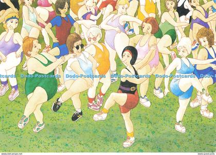 D172557 Womens Dancing. Aiken Graphics North Devon