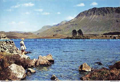 D182293 Merionethshire. Crogenen lake and Cadar Idris. Near Arthog. J. Arthur Di