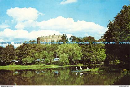 D183756 River and Castle Tamworth. D. V. P