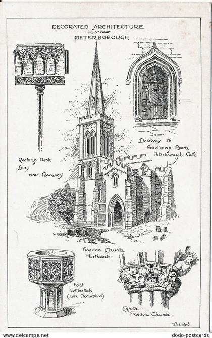 PC01471 Decorated Architecture. Peterborough