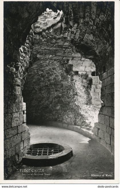 PC03705 Flint Castle. Interior of Great Tower. Ministry of Works