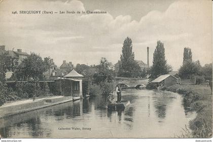 PC10836 Serquigny. Eure. Les Bords de la Charentonne. Walter Bernay