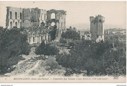 PC11059 Montmajour. Ensemble des Ruines. Aux Moines. Anciens Etab