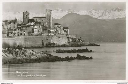 PC26971 Antibes. Les Remparts et les Alpes. Frank. No 1