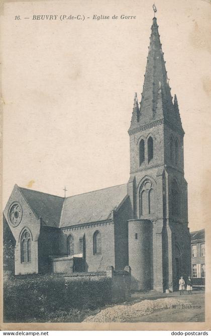 PC36012 Beuvry. Eglise de Gorre. Bethune