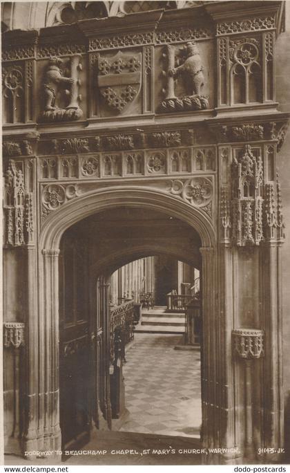 PC41887 Doorway to Beauchamp Chapel. St. Marys Church. Warwick