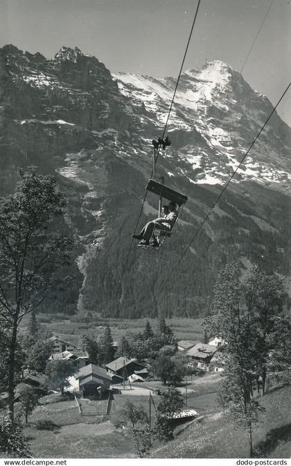 PC52618 Die Firstbahn. Talstation Grindelwald. Hornli. Mittellegigrat. Eiger. Gy