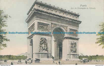 R003780 Paris. Arc de Triomphe de l Etoile