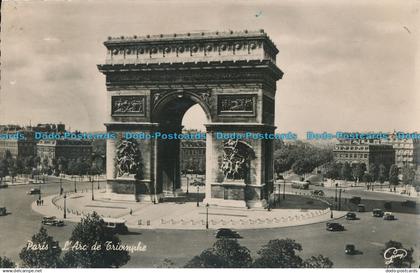 R007595 Paris. L Arc de Triomphe. RP