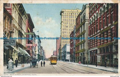 R019459 Main Street. Memphis. Tenn. Phostint. 1911