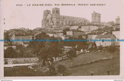 R027507 La Chaise Dieu. Vue Generale. Aspect Sud Ouest