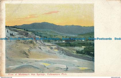 R027514 View of Mammoth Hot Springs. Yellowstone Park