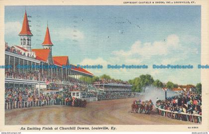 R035413 An Exciting Finish at Churchill Downs. Louisville. Ky. 1948