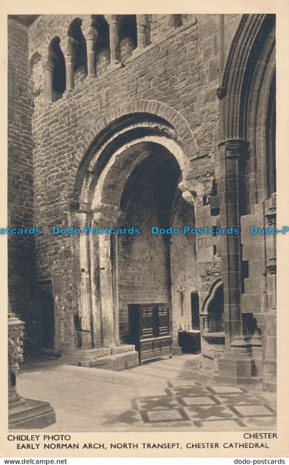 R048538 Early Norman Arch. North Transept. Chester Cathedral. Chester. Chidley