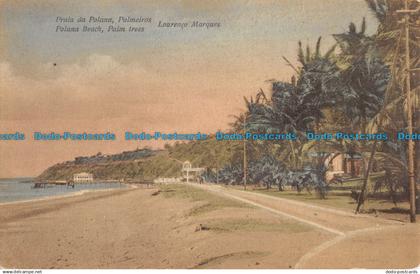 R055023 Polana Beach. Palm Trees. Lourenco Marques