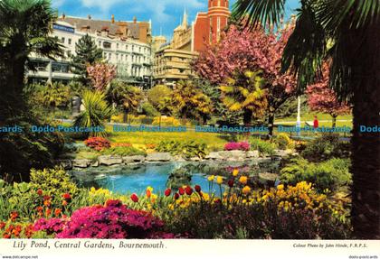 R069325 Lily Pond. Central Gardens. Bournemouth. John Hinde. 1972