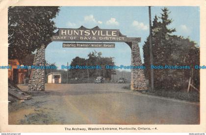 R089837 The Archway. Western Entrance. Huntsville. Ontario. Photogelatine