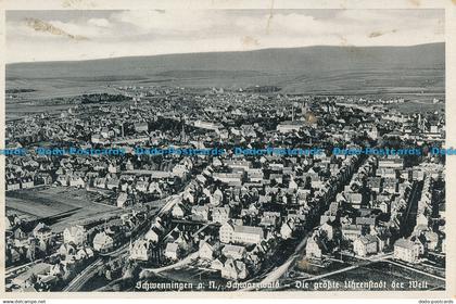 R098624 Schwenningen. Schwarzwald. Die Grosste Uhrenstadt der Welt. M. Link